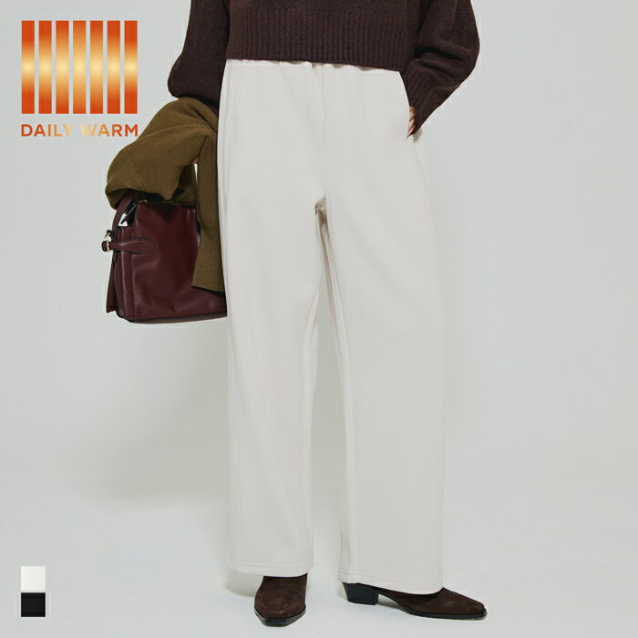 【DAILY WARM】裏起毛ソフトスウェットワイドパンツ レディース メール便不可 coca コカのサムネイル