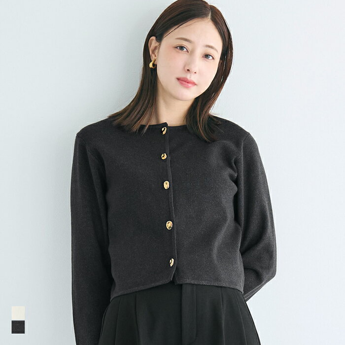 金ボタンニットカーディガン レディース メール便不可 coca コカのサムネイル