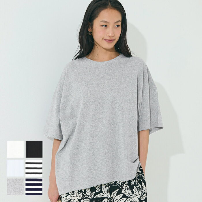 ラウンドヘムTシャツ レディース メール便不可のサムネイル