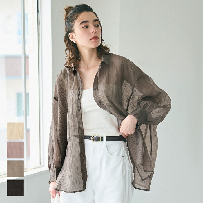 セール★2490円→1690円 シアービッグシャツ レディース メール便不可 coca コカのサムネイル