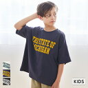 セール★990円→550円 キッズ 120-150 Tシャツ コットン プリント 半袖 カットソー ロゴ クルーネック プチプラ 男の子 キッズオリジナル 子供...