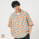 セール★1990円→990円 シャツ メンズ 花柄シャツ 開襟シャツ フラワー柄 アロハシャツ 小花柄 胸ポケット フロントボタン 半袖 ミディアム丈 メール便可 23ss coca コカ