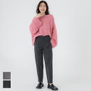 ウールライクボンディングテーパードパンツ レディース メール便不可 coca コカ