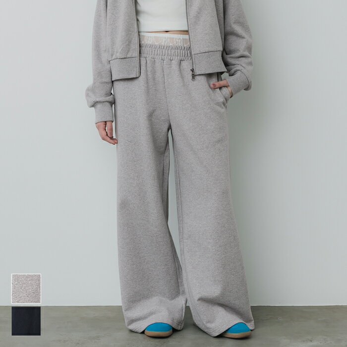 WEB限定セール ★2690円→990円レースレイヤードスウェットパンツ レディース メール便不可 coca コカ