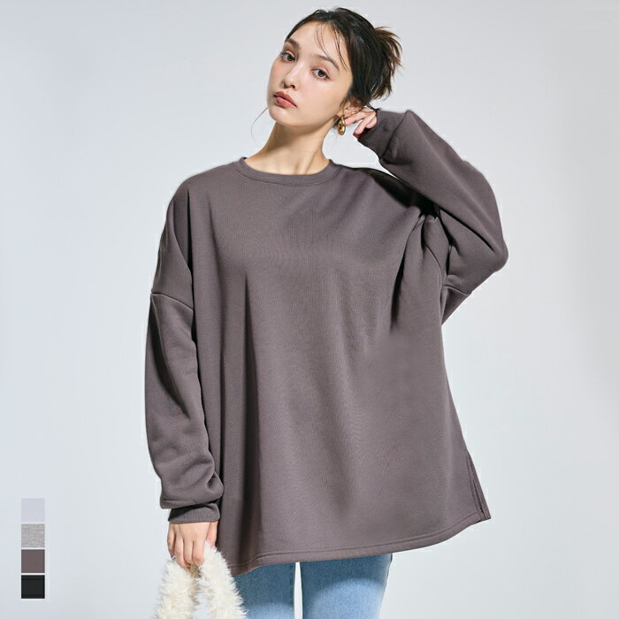 裏起毛ビッグシルエットスウェット レディース メール便不可 coca コカのサムネイル