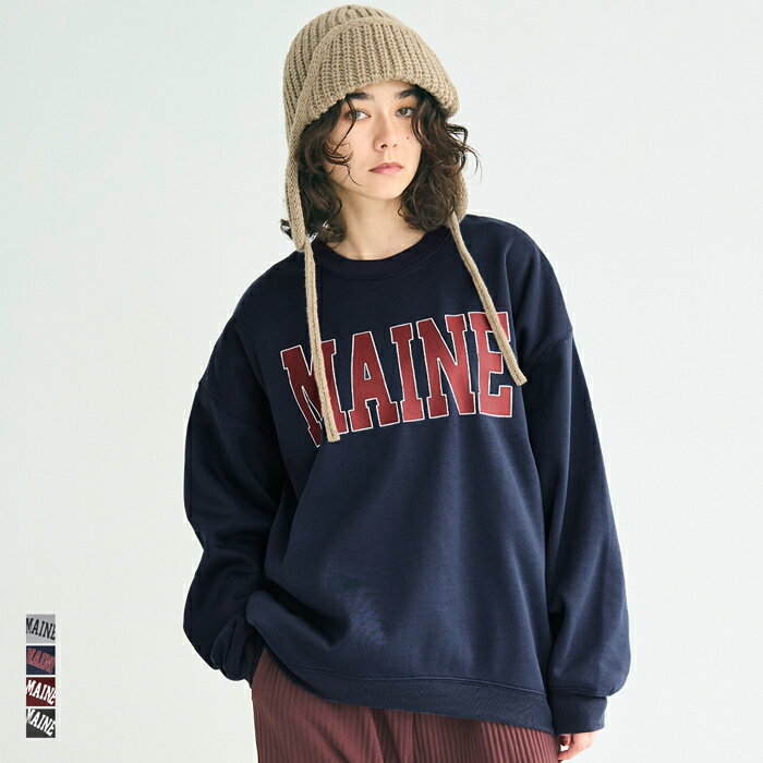 ブラックフライデー価格1690円→1490円★裏起毛プリントスウェット レディース メール便不可 coca コカのサムネイル