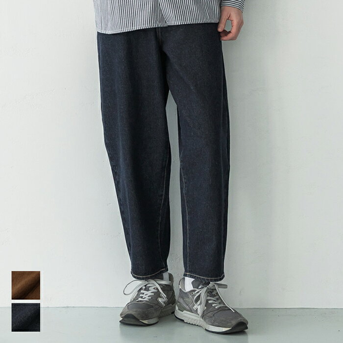 デニムパンツ メンズ バルーンデニム バルーン パンツ ジーンズ ロング丈 ゆったり ポケット 無地 送料無料/メール便不可 23ss coca コカのサムネイル