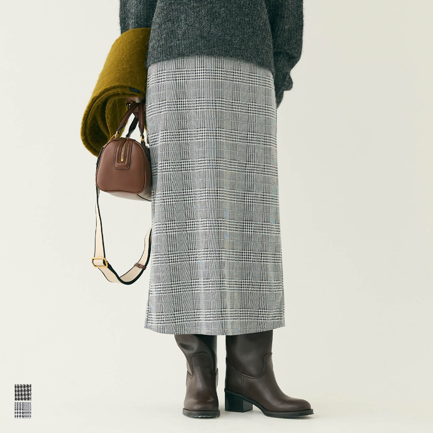 ジャカードIラインスカート レディース メール便不可 coca コカのサムネイル