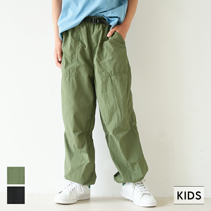 ナイロンフェイクベルトパンツ キッズ メール便不可 coca コカのサムネイル