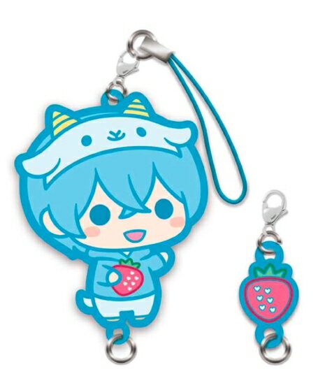 ◆商品名：すとぷり 2021 Spring オフィシャルグッズ すとぷり つながるっ！あにまるらばすと（ころん） 【サイズ】 （大）W5.5cm×H7.2cm（約） （小）W1.45cm×H2.9cm（約） 【素材】 本体：ATBC-PVC 紐：ナイロン すとぷり 2021 Spring オフィシャルグッズ すとぷり つながるっ！あにまるらばすと（ころん）