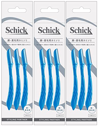 シック Schick メンズ Lディスポ 使い捨て 顔・眉毛用 3本入 3個 セーフティガード付 男性 フェイス