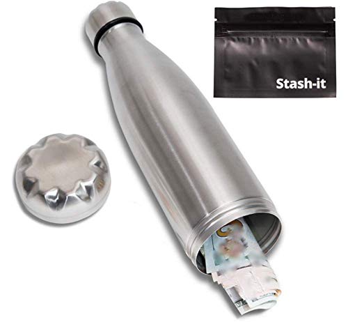 Stash-it ステンレス水筒に偽装した隠し金庫 （実際に水を入れられ、小物や現金など貴重品を隠すことが出来るタンブラー）