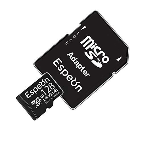 Espeon 128GB MicroSDXCカード UHS-I U3 A1 V30 4K Ultra HD Class10 - 最大読出速度95MB/s、SDアダプター付 - ESPMSD128
