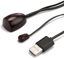 赤外線リモコンリピーター リモコン中継器 USBケーブル付き リモコンリピーター 1つの赤外発光ヘッド AVボード内にリモコン信号を届かせる 高感度