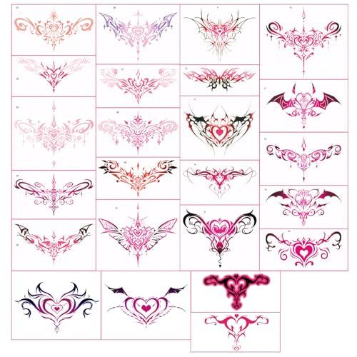 [Sexyhot] 淫紋シール 男の娘 タトゥーシール 淫紋 子宮 リアル 大きい お尻 鎖骨 お腹 耐久