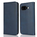 【Hamany】 pixel 9a ケース 手帳型 google pixel 9a ケース 耐衝撃 カード収納 内蔵マグネット ピクセル9a ケース 横置きスタンド機能 耐摩擦 レザー カバー-ヴィンテージブルー