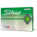 TITLEIST(タイトリスト) ゴルフボール 2020年モデル VG3 1ダース (12個入り) 日本正規品