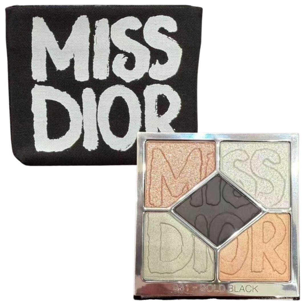 国内正規品・送料無料【アイシャドウパレット・ブラック】DIOR ディオールショウ サンク クルール (ミス ディオール コレクション 限定品) クチュールポーチ 5色アイシャドウ パレット ボールド ブラック 数量限定品