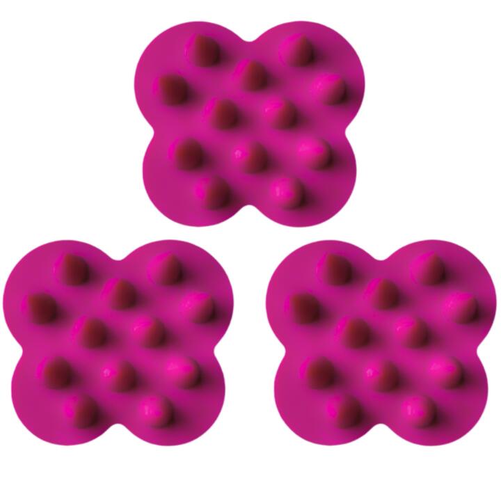 3個セット 送料無料【ソフト ピンク】ウカ スカルプ ケンザン アウトバス 頭皮マッサージ ヘアブラシ　..