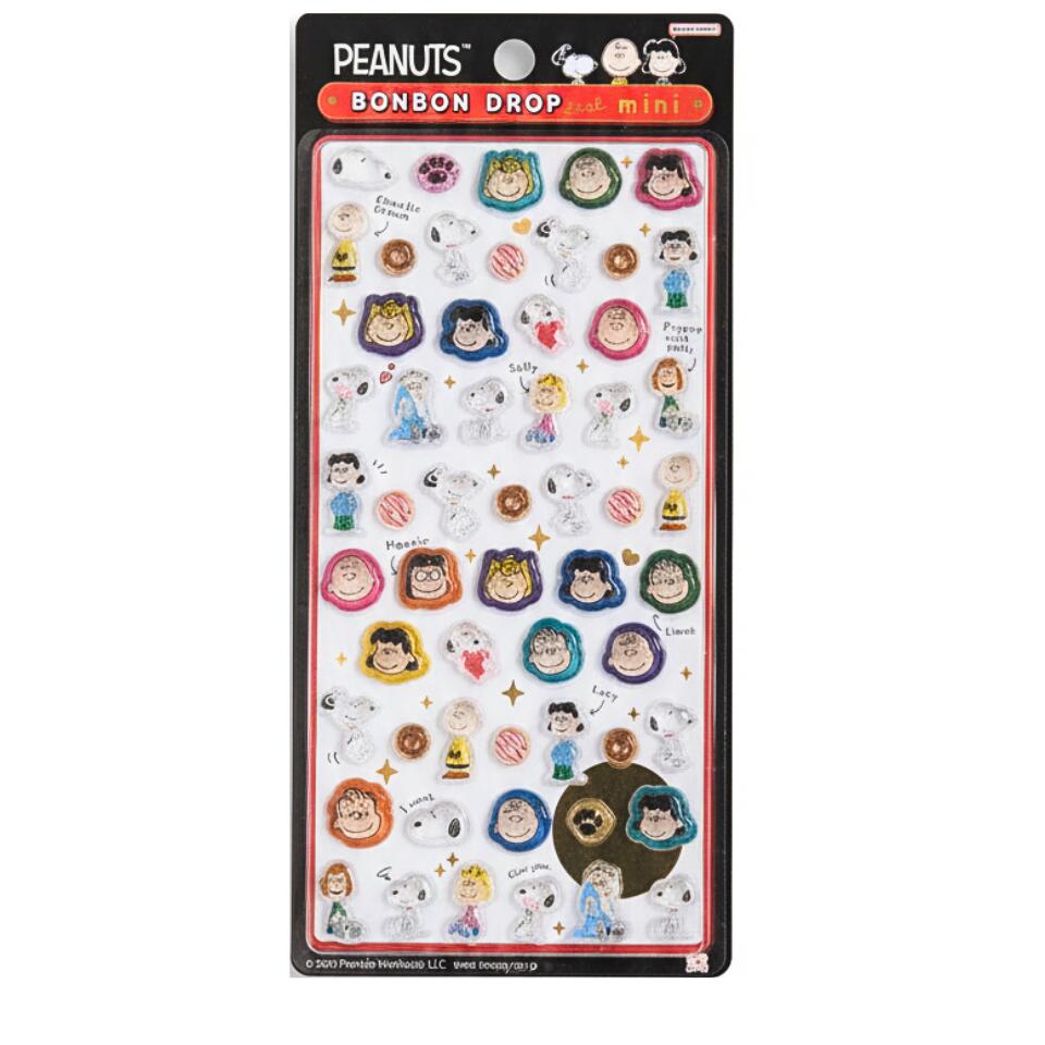 樂天商城 - 【正規品】送料無料【mini・スヌーピー フレンズ】PEANUTS SNOOPY スヌーピー ボンボンドロップシール mini BONBON DROP　ステッカー　ミニ　プチ　ワンポイント　文房具　雑貨　グッズ　かわいい