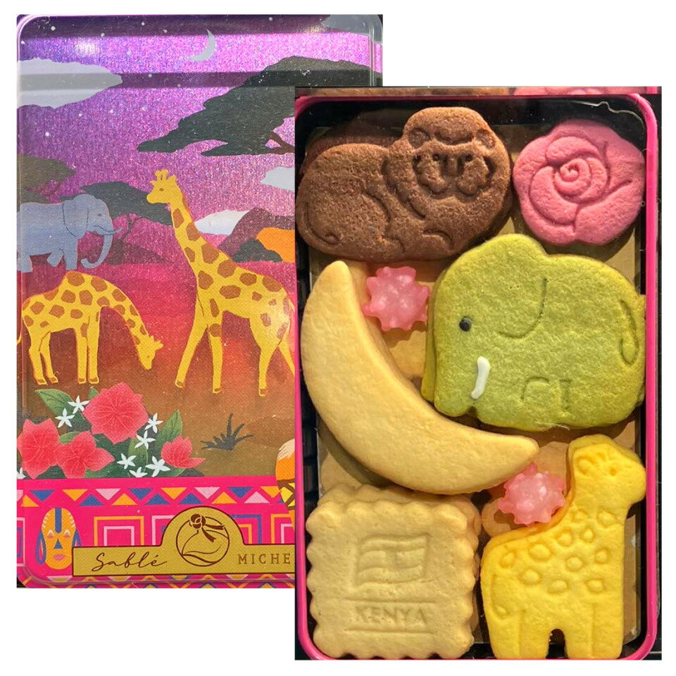 送料無料【ケニア・キリン 缶】Sable MICHELLE(サブレミシェル)『ヴォヤージュサブレ ケニア』 東京土産 ギフト 手土産