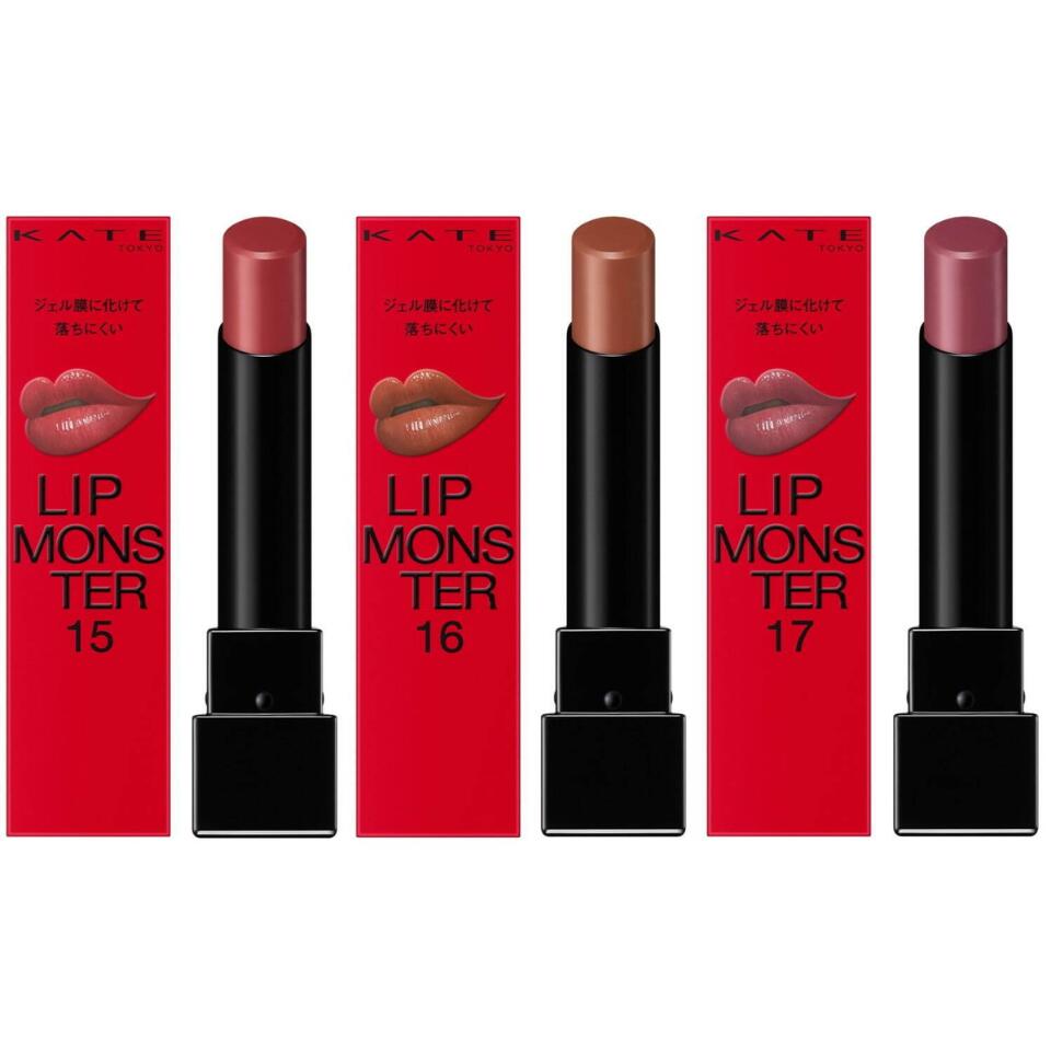 予約：4月20日発売【15 / 16 / 17 】KATE ( ケイト ) LIP MONSTER 『15 綿雲33000ft / 16 100億haの砂海 / 17 神秘のローズ園 』 口紅 リップモンスター リップ リップケア 落ちにくいリップのサムネイル