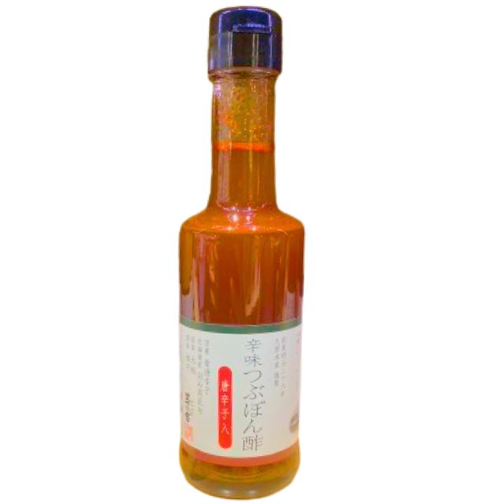 【辛味つぶぽん酢（唐辛子入）】かやのだし　茅乃舎だし　辛味つぶぽん酢（唐辛子入）　手土産 お供え物 調味料・食用油・ドレッシング　和風だし　だしパック 焼あご うるめいわし かつお節 真昆布 国産原料 無添加のサムネイル