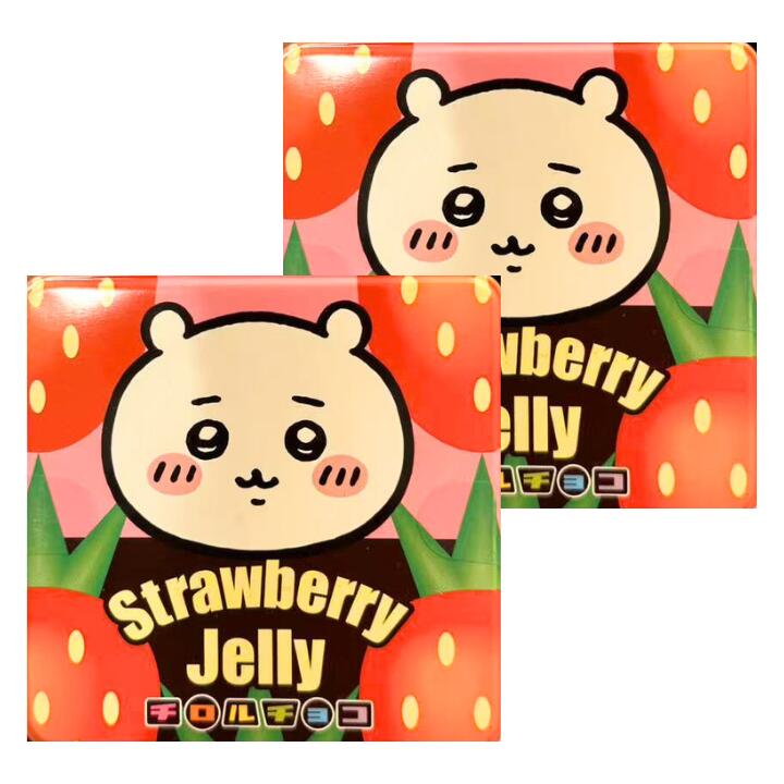2個セット 送料無料　【ちいかわ・いちごゼリー】ちいかわ チロルチョコ　ちいかわちろるちょこ缶　ロルチョコのロングセラーフレーバーがちいかわコラボデザインで登場します！！　SNS話題　　TIKTOK話題のサムネイル