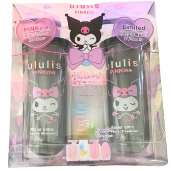 即日発送　BOX　クロミコラボ限定デザイン ウルリス（ululis）　ピンクミーシリーズ クロミ 限定デザイン ウルリス　クロミ　ピンクミー　コントロール　シャンプ　トリートメント　トラベルキットのサムネイル