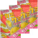 3個セット・送料無料 ジェーシーシー 缶詰風ナカミグミ もも味 グミを4個合わせると半球状の桃の形になる新商品