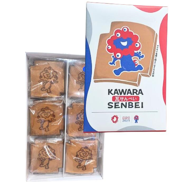 【万博・瓦せんべい 】12個入り『 大阪 関西万博 ミャクミャク 』 万博公式　ライセンス商品　お中元 手土産 東京土産 お土産のサムネイル