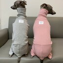 【doggystar ドッギースター】 リブ イタグレ ロンパース 犬服 つなぎ 室内着 イタグレ 服 イタリアングレーハウンド ウィペット 服 ベドリントンテリア 服 春 夏 秋 冬 cockerpapa コカパパ 【イタグレ服のコカパパ】【イタグレ服春夏秋冬アイテム】