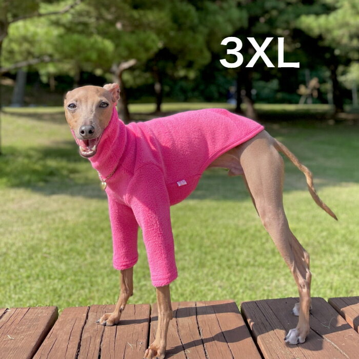 ウィペット服 3XL 起毛 長袖 Tシャツ ベドリントンテリア服 犬服 イタグレ イタリアン グレーハウンド イタリアングレイハウンド イタグレ 服 犬 保温 doggystar ドッギースター【イタグレ服セール】【アウトレット】【イタグレ服ボアフリース】【イタグレ服秋冬Tシャツ】