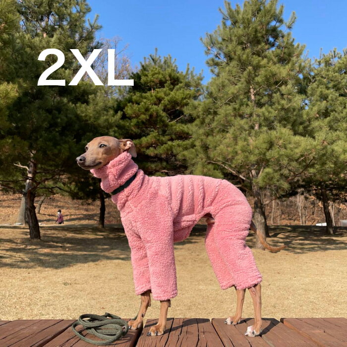 ベドリントンテリア 服 2XL ボア フリース ロンパース つなぎ イタグレ服 ウィペット服 犬服 イタグレ イタリアン グレーハウンド イタリアングレイハウンド 犬 服 冬 保温 doggystar ドッギースター