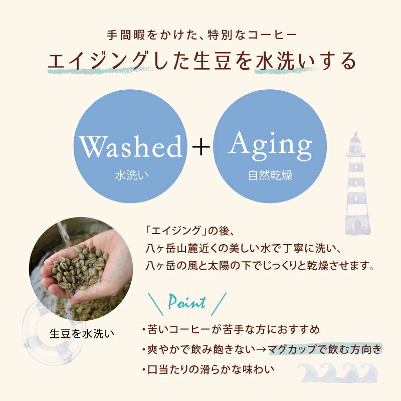 コーヒー豆　200g みなとみらいブレンド　中煎り 珈琲 エイジングコーヒー こだわり コクテール堂