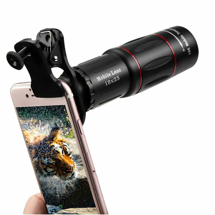 送料無料 単眼鏡 望遠鏡 高倍率 18x25 高級プリズムBak4搭載 18倍 広角視野8.8度 明るくクリアでコントラストの高い優れた光学性能 ポロプリズム コンサート ライブ スポーツ観戦 旅行 トレッキング 花火大会 運動会 登山 旅行用 固定用三脚付