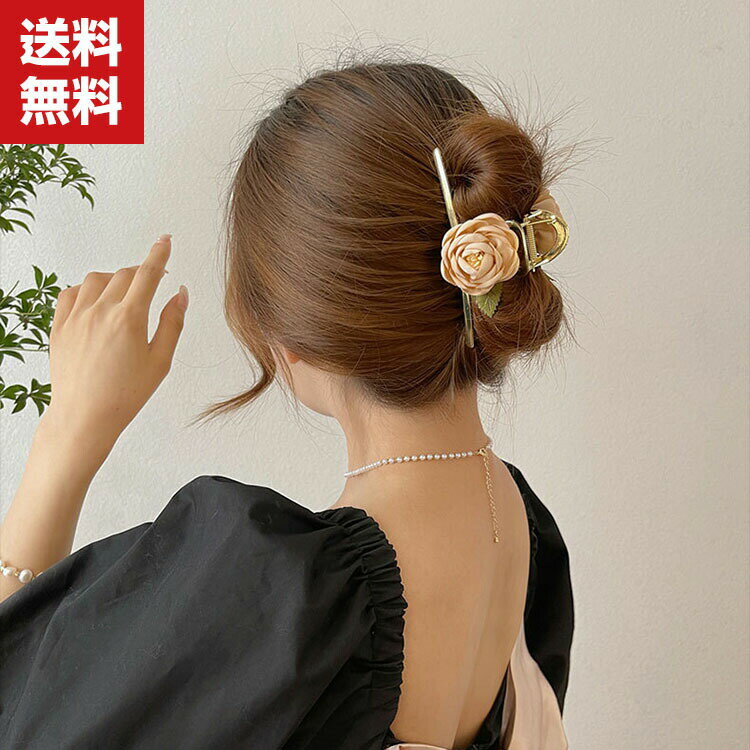 送料無料 ヘアピン 花 ビッグヘアピン ヘアアクセサリー アレンジ ヘアクリップ オシャレ 淡色 上品 アレンジ ヘアクリップ カラフル パッチン しっかり留ま...