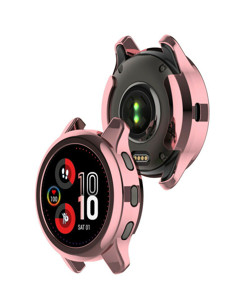 送料無料 GARMIN Venu 2 plus ケース ウェアラブル端末・スマートウォッチ ケース TPU シンプルで ソフトカバー ガーミン CASE 耐衝撃 おしゃれ カッコいい メタル調 メッキ仕上げ 便利 実用 軽量 人気 スマートウォッチ カバーケース