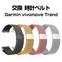 Garmin vivomove Trend 交換ベルト ウェアラブル端末・スマートウォッチ 交換バンド 高級ステンレス 腕時計ベルト スポーツ ベルト 交換用 ベルト 替えベルト 幅20mm 簡単装着 爽やか 通気性があり 携帯に便利 おすすめ おしゃれ 柔軟 軽量 綺麗 鮮やかな 人気 多色あり(2)