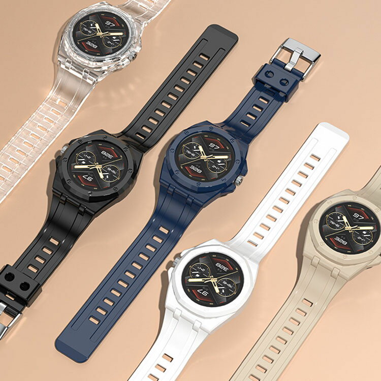 Huawei Watch GT Cyber 交換 バンド ウェアラブル端末・スマートウォッチ TPU素材 腕時計ベルト スポーツ ベルト 交換用 替えベルト 簡単装着 男性用 女性用 トレンド ベルト 腕時計バンド おすすめ ギフト