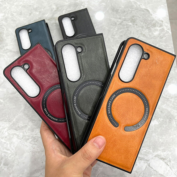 サムスン ギャラクシー Samsung Galaxy Z Fold5 5G 折りたたみ型 Android スマートフォン ケース 傷やほこりから守る CASE 衝撃に強い 2重構造 PC+PUレザー 衝撃防止 カッコいい 便利 実用 人気 カバー おすすめ おしゃれ スマホ 背面カバー