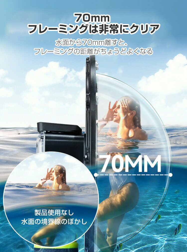 GoPro Hero12 Hero11 Black Hero10 Black Hero9 Black ゴープロヒーロー12 潜水ケース 30m防水 優れた防水性能 水中撮影 ガラスレンズは GoPro用アクセサリー 便利 実用 人気 おすすめ おしゃれ 便利性の高い レンズの撮像エリアの拡大 ハードシェル ケース CASE