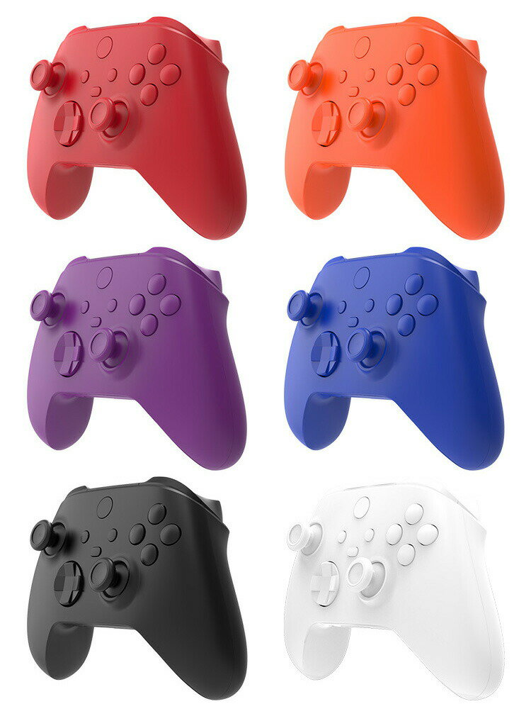 Microsoft Xbox Series S/X コントローラーカバー交換用 互換品 フロントバック ハウジングシェルフェイスプレートケース+フロストキーパッド修理パーツ 修理交換用パーツ ABS 便利 実用 人気 おしゃれ
