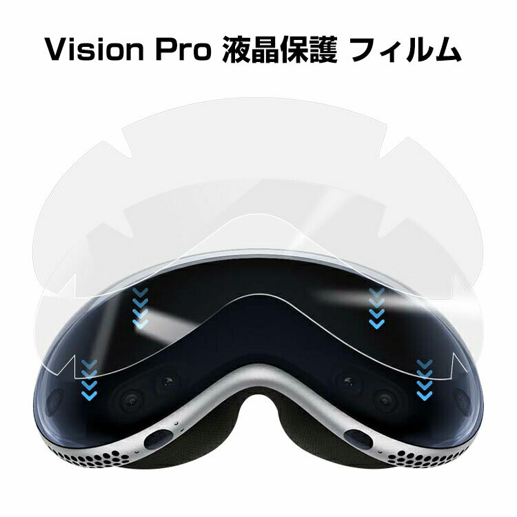 アップル Apple Vision Pro 液晶保護フィルム 1枚入り TPU フィルム 光沢 傷防止 プロテクター フィルム アップル VR 保護シート 液晶保護プロテクター おすすめ おしゃれ 貼り付け簡単 1枚セット