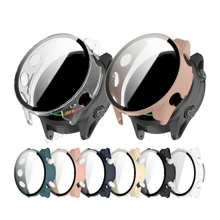Garmin Forerunner 70 Forerunner 170/170 Music Transparent Protective Case for Wearable Devices & Smartwatches - PC Material + Tempered Glass Full Coverage LCD Screen Protector - Multicolor Simple Clear Hard Cover Drop Impact Resistant Scratch Resistant Integrated Film Full Protection Popular Smartwatch Case
