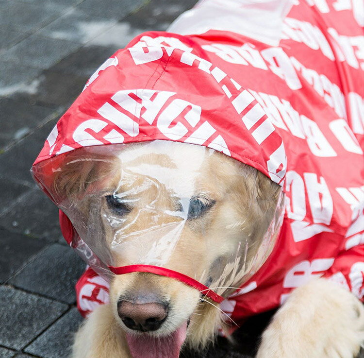 送料無料犬のレインコート 犬かっぱ 大型犬 ペット用品 雨具 通気 完全防水 耐久性 快適 防風 防水 防雪 防塵 軽量 帽子付き つなぎ 梅雨対策 汚れ防止 お散歩お出かけ服 折り畳み 収納便利