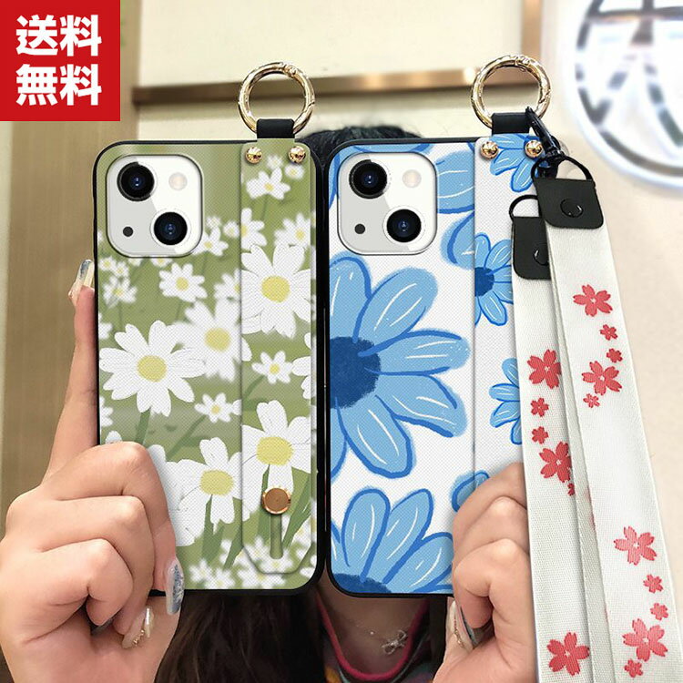 乐天商城 - アップル アイフォン iPhone 14 14 Plus 14 Pro 14 Pro Maxケース レディース かわいい TPU 背面カバー リストストラップ ネックストラップ ストラップ付き 花柄 CASE 持ちやすい 耐衝撃 衝撃防止 高級感があふれ 便利 実用 ソフトケース 強化ガラスフィルム おまけ付き