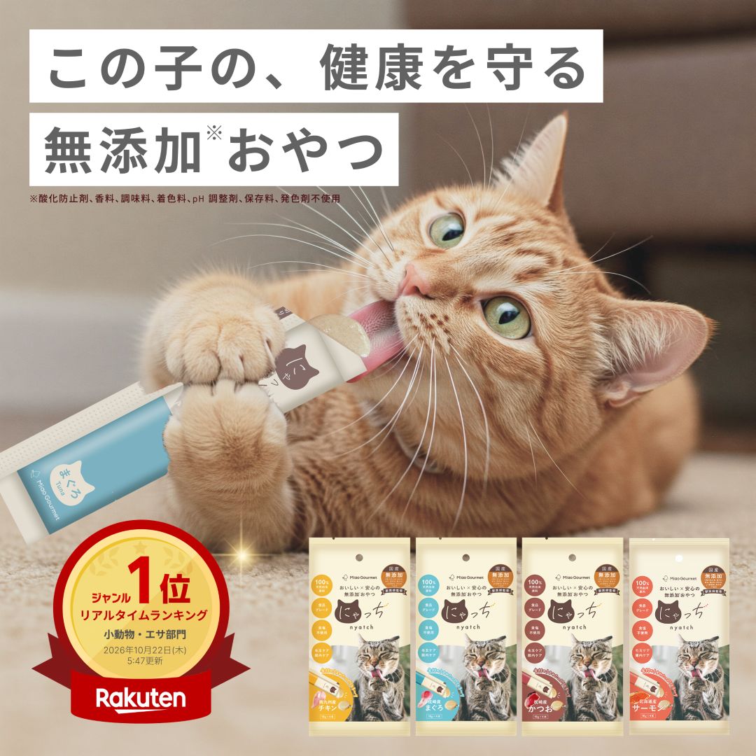 にゃっち 無添加 おやつ 猫 ピューレ ペースト 国産 食塩不使用 グレインフリー…