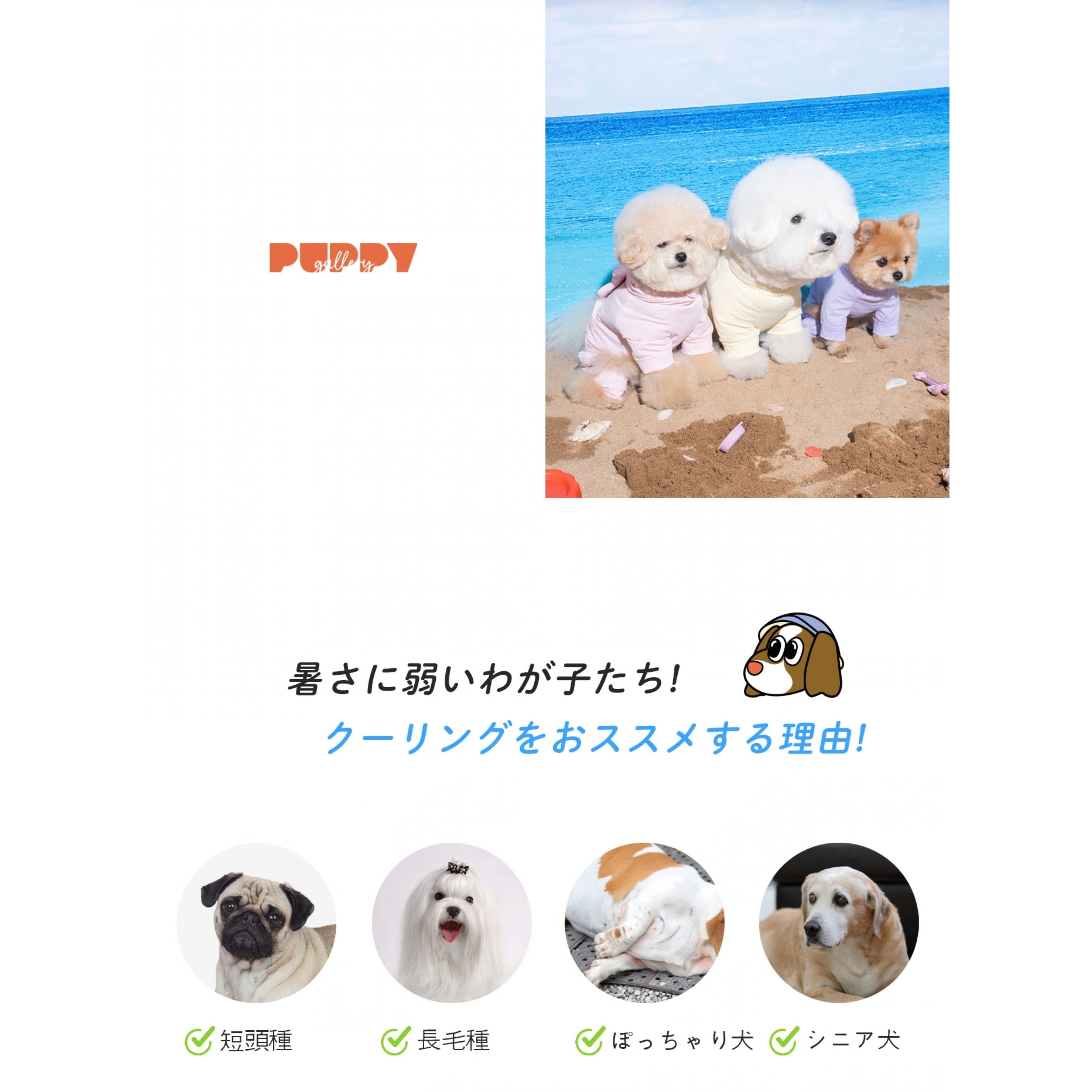 ビックベア 夏 クーリングジャンプスーツ 犬 夏服 犬服 夏物 オールインワン 犬用...