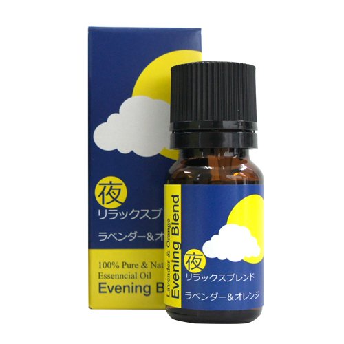 ITEM SPEC商品詳細 商品名 夜リラックスブレンドオイル 内容量 10ml 成分 使用精油:ラベンダー/スイートオレンジ メーカー名 フレーバーライフ 使用上の注意 製造国 広告文責 株式会社アルテオ TEL：03-5812-0560 区分 — 備考 オーガニック アロマ 天然 精油 エッセンシャルオイル フレグランス オイル ブレンド 夜 リラックス商品の説明 リラックスしたいときや、お休み前に。 アロマの香りに癒されます。 [ブレンド内容] ●真正ラベンダー● 学名:Lavendula argustifolia 抽出方法:水蒸気蒸留法 科名:シソ科 原産国:フランス ●スイートオレンジ● 学名:Citrus sinensis 抽出方法:圧搾法 科名:ミカン科 原産国:アメリカ 【香りの特徴】 やさしいフローラルな香りの真正ラベンダーと甘くフルーティーなオレンジのブレンド。心地良いフローラル調の香り 【ブレンド比率】 真正ラベンダー2:オレンジ1 【使用方法】 　そのままディフューザーやコットン、アロマペンダントなどに数滴垂らしてお使い頂けます。